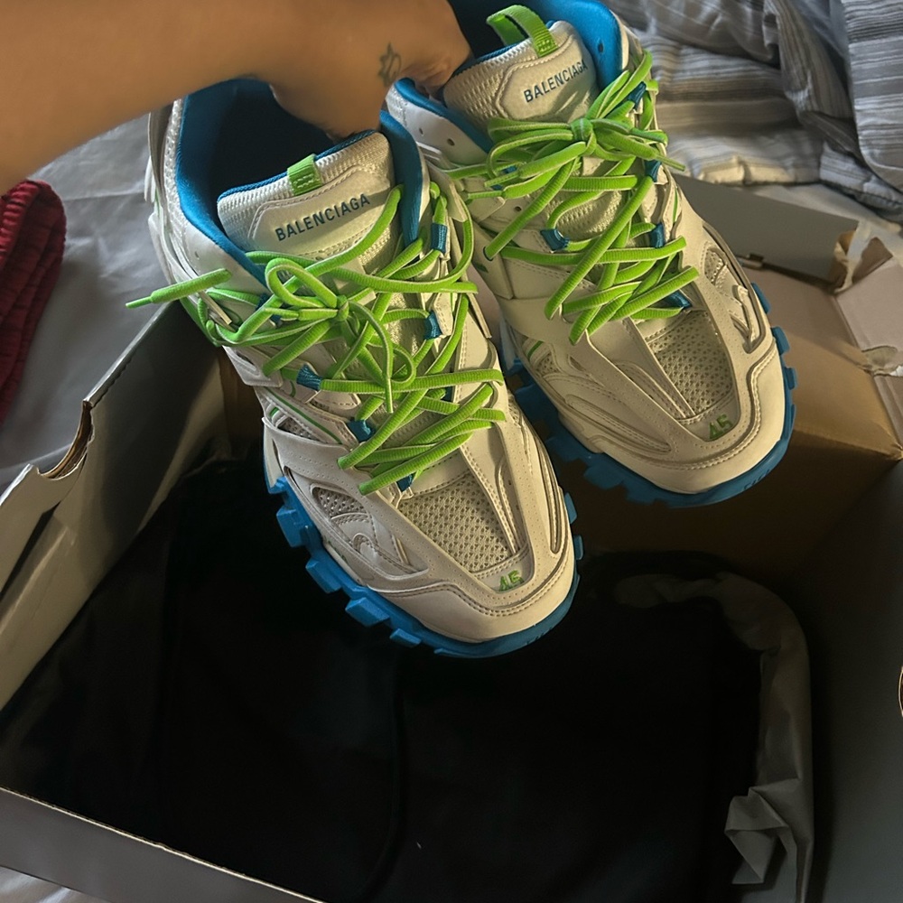 Balenciaga Kids Shoes - White and Blue